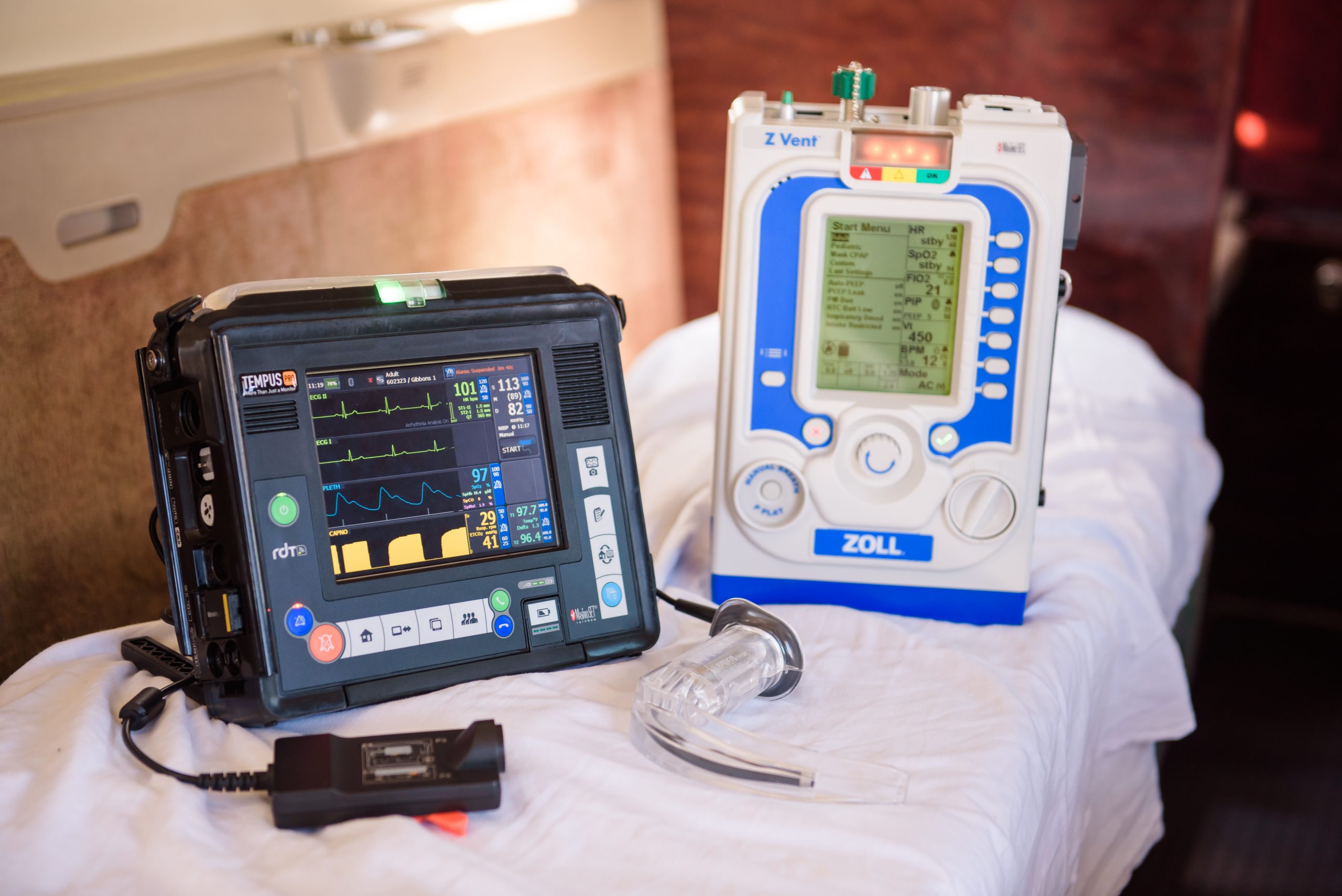 LTV 1200 Portable Transport Ventilator for Medical Flights